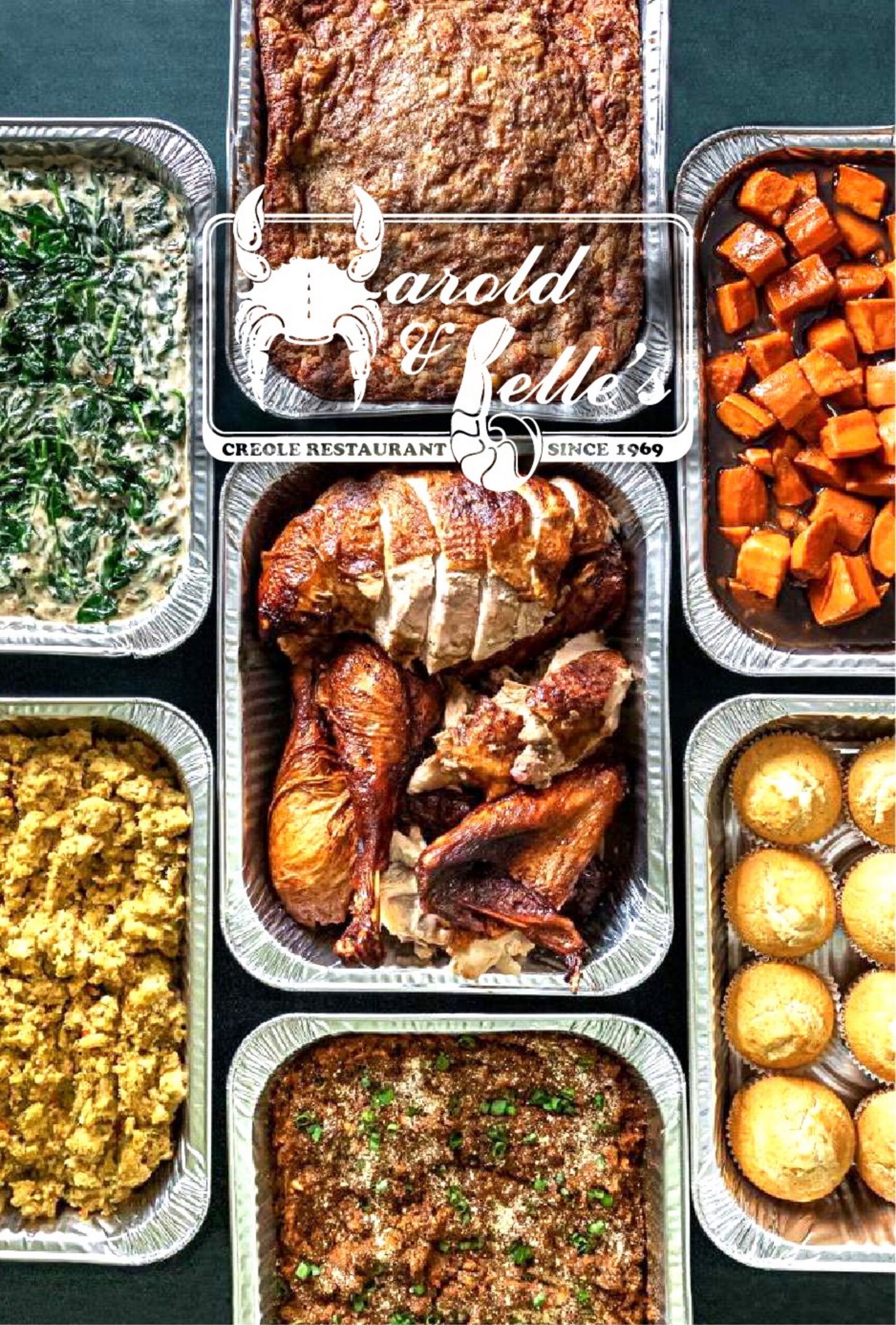 Harold & Belle's holiday catering spread